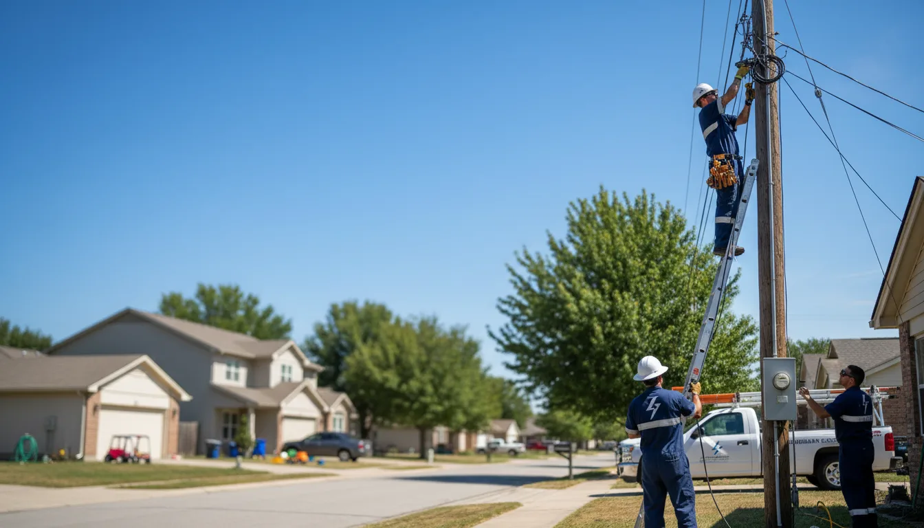 Residential electrician providing installation services in Williamsville, IL